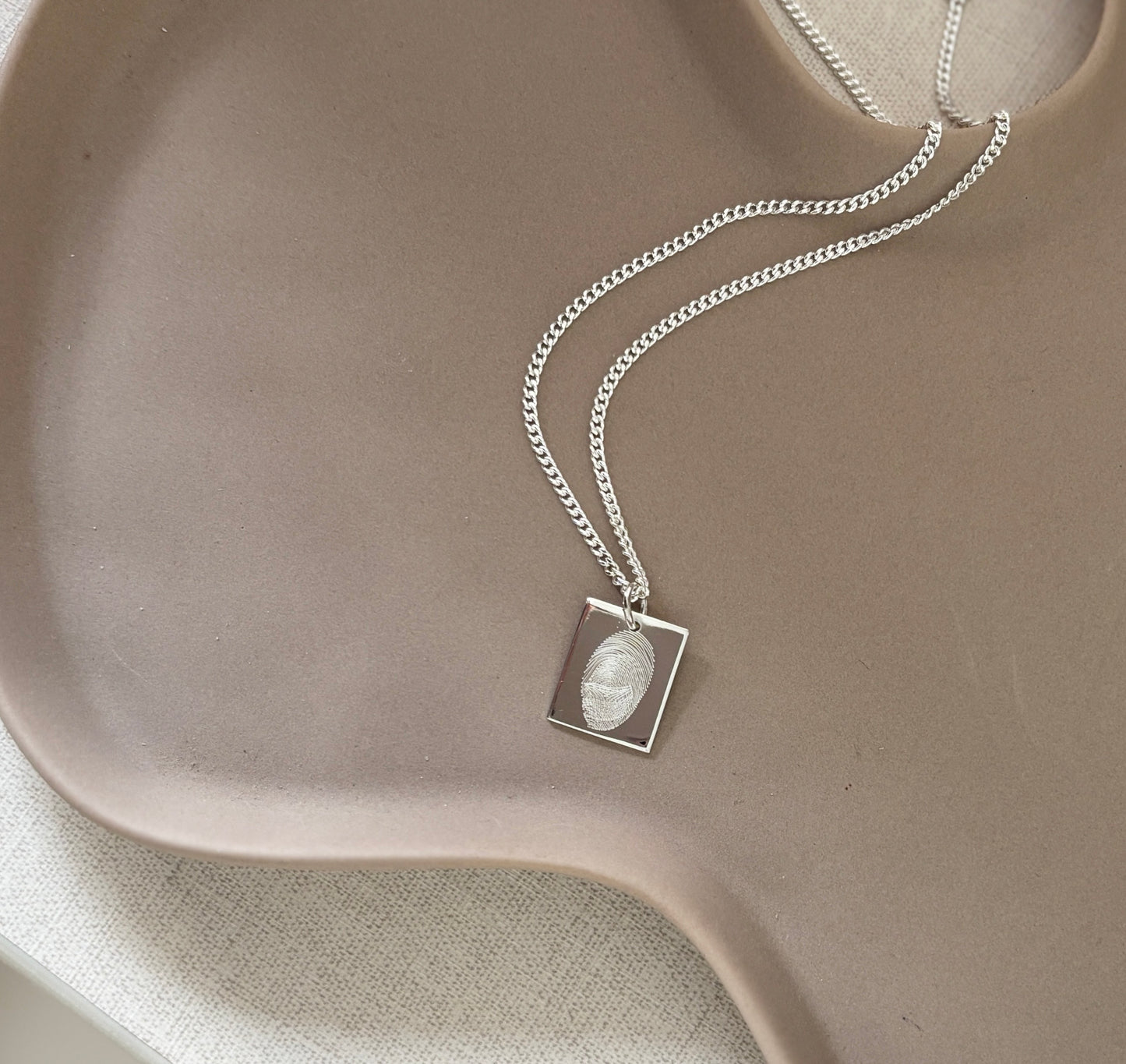 Collar Leah Plata Hombre / FINGERPRINT