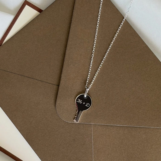 Collar Llave plata/mujer